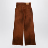 The Attico Brown Shaded Loose-Fit Denim Jeans Brown