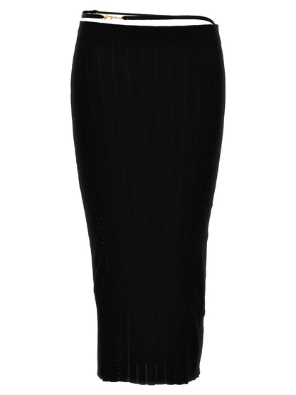 Jacquemus La Jupe Pralù Skirt Black