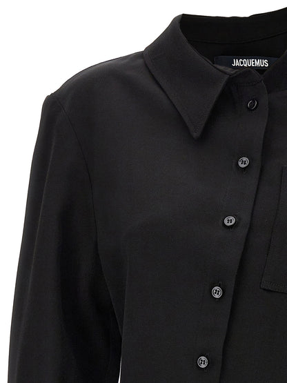 Jacquemus La Chemise Pablo Shirt Black  