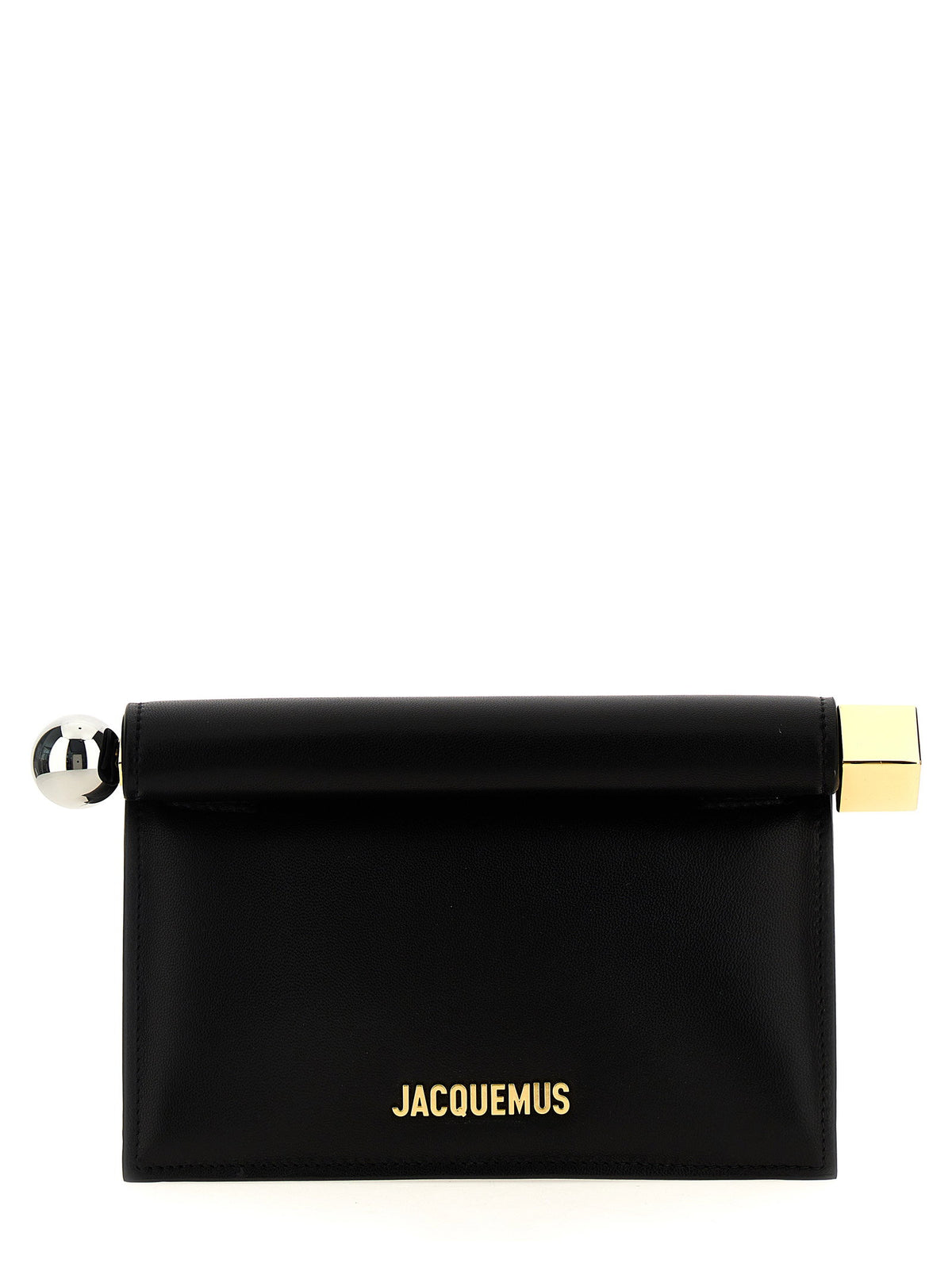 Jacquemus La Petite Pochette Rond Carré Clutch Black