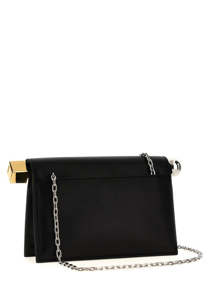 Jacquemus La Petite Pochette Rond Carré Clutch Black