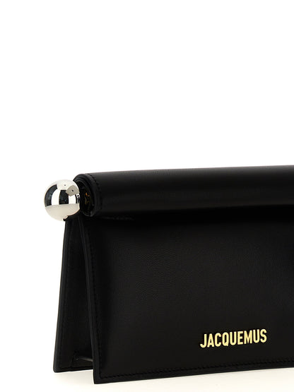 Jacquemus La Petite Pochette Rond Carré Clutch Black