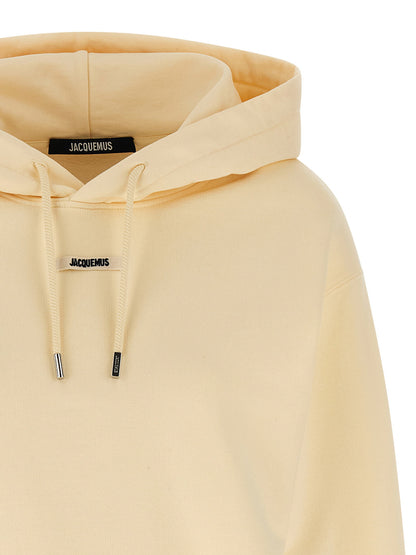 Jacquemus Le Hoodie Gros-grain Hoodie Beige