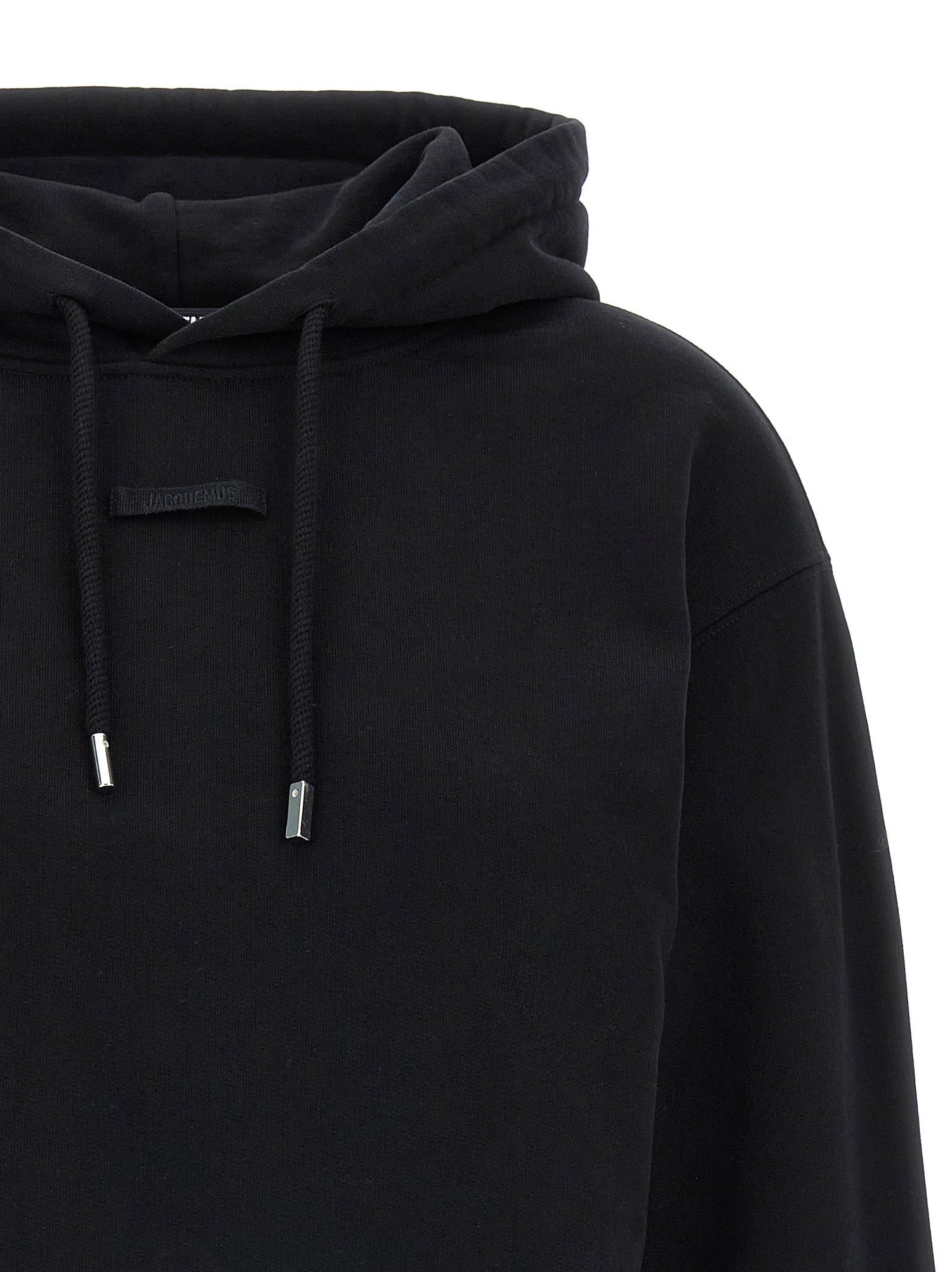 Jacquemus Le Hoodie Gros-grain Hoodie Black
