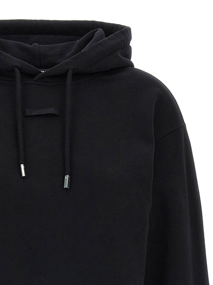 Jacquemus Le Hoodie Gros-grain Hoodie Black
