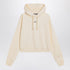 Jacquemus Light Beige Hooded Cropped Cotton Sweatshirt Beige