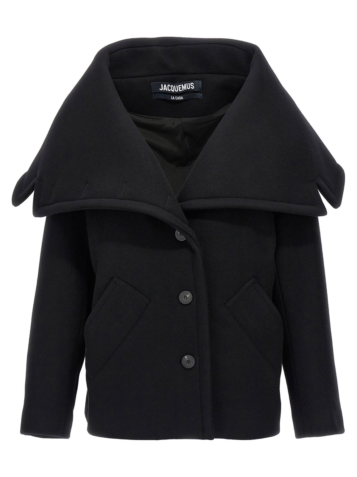 Jacquemus Le Caban Caruso Coat Black  