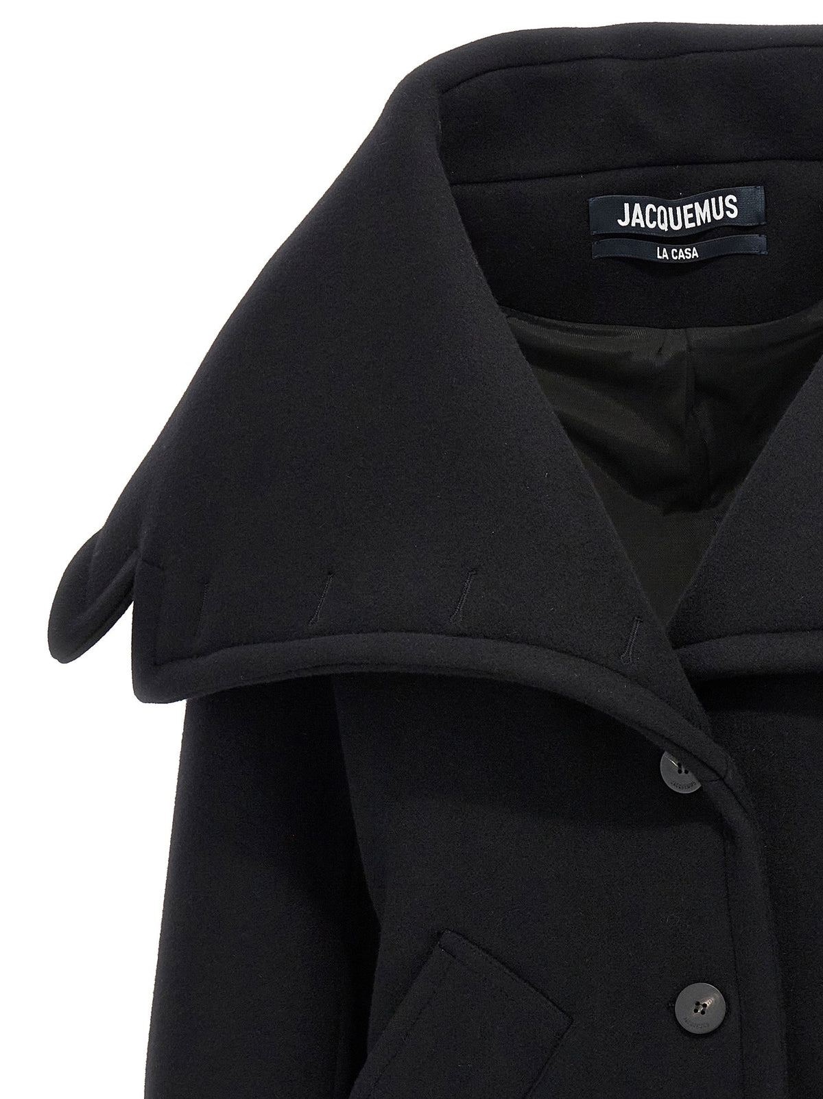 Jacquemus Le Caban Caruso Coat Black  