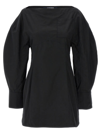 Jacquemus La Robe Chemise Casaco Dress Black