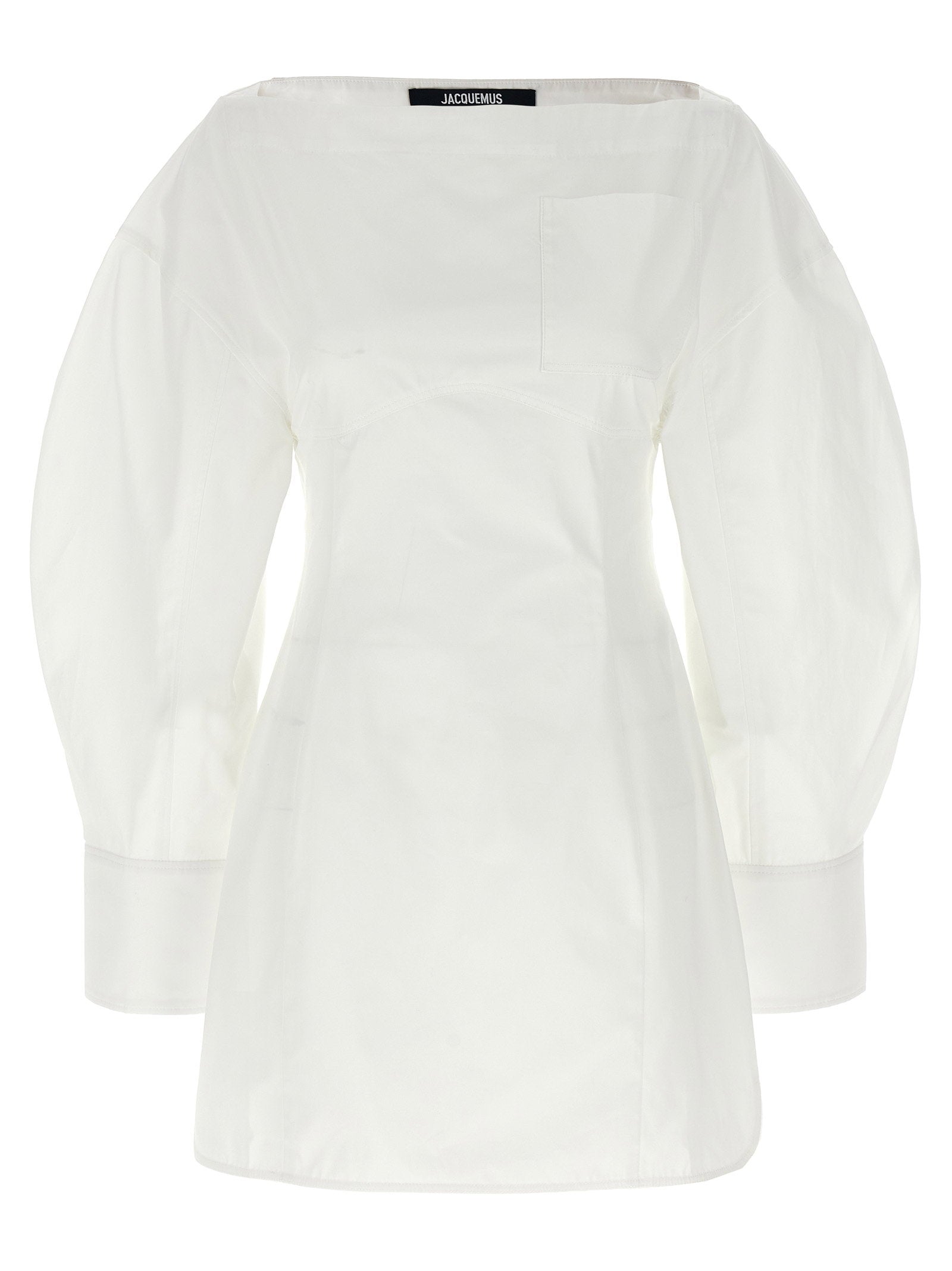 Jacquemus La Robe Chemise Casaco Dress White
