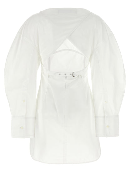 Jacquemus La Robe Chemise Casaco Dress White