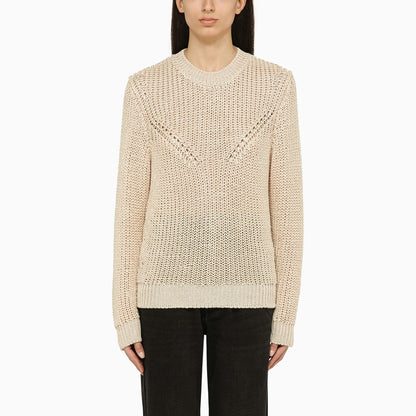 Isabel Marant Recycled Crew-Neck Sweater Ecru multicolor