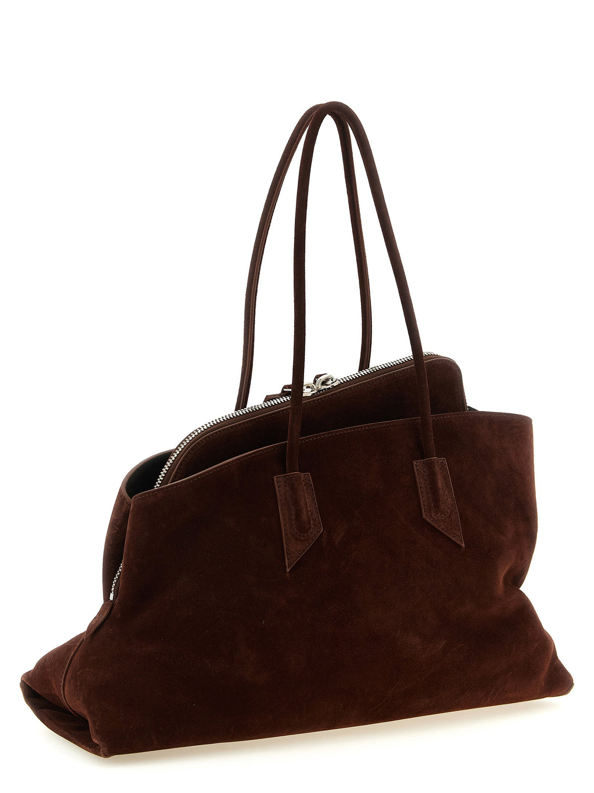 The Attico La Passeggiata Medium Shoulder Bag Brown