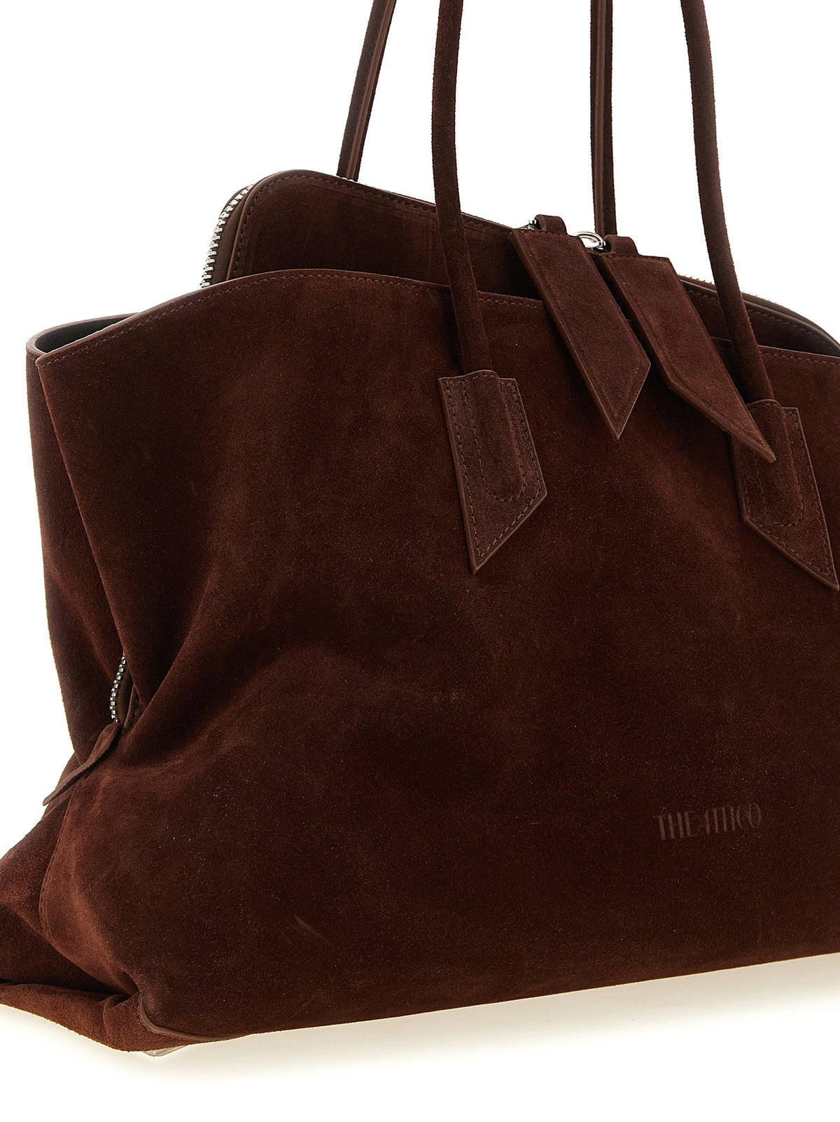 The Attico La Passeggiata Medium Shoulder Bag Brown