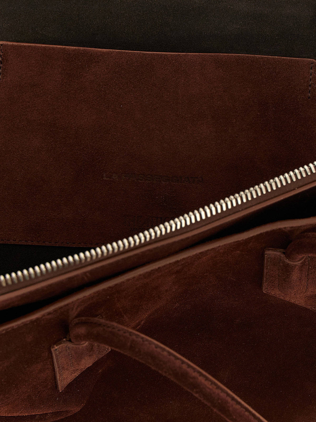 The Attico La Passeggiata Medium Shoulder Bag Brown