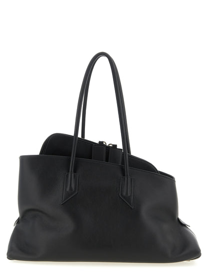 The Attico La Passeggiata Medium Shoulder Bag Black