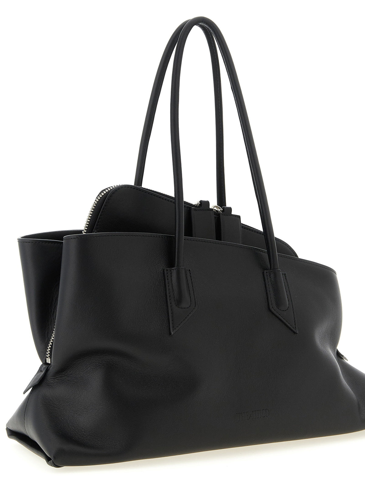 The Attico La Passeggiata Medium Shoulder Bag Black