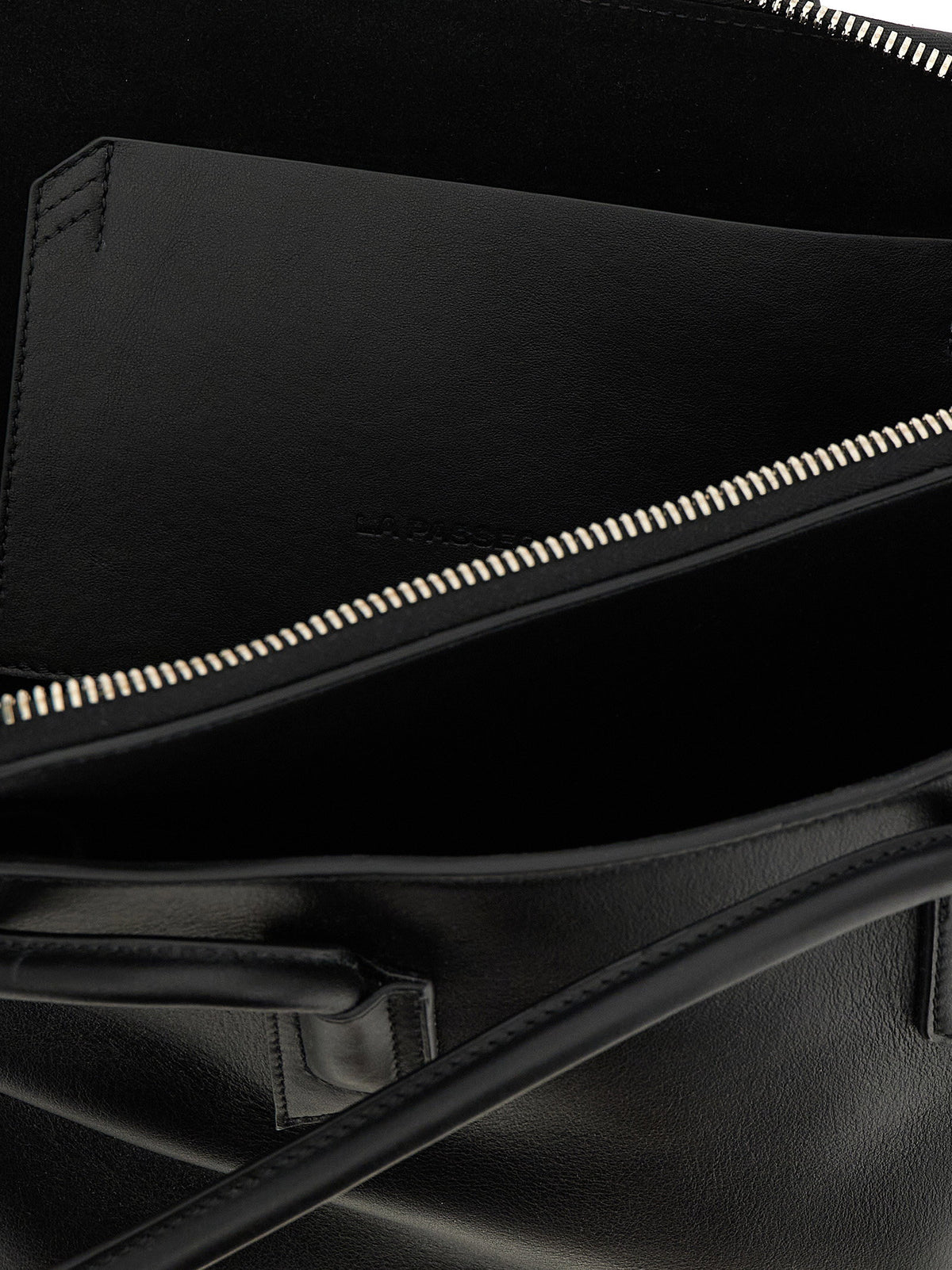 The Attico La Passeggiata Medium Shoulder Bag Black