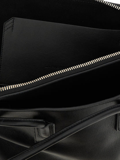 The Attico La Passeggiata Medium Shoulder Bag Black