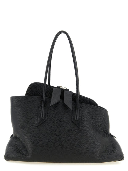 The Attico La Passeggiata Medium Shoulder Bag Black