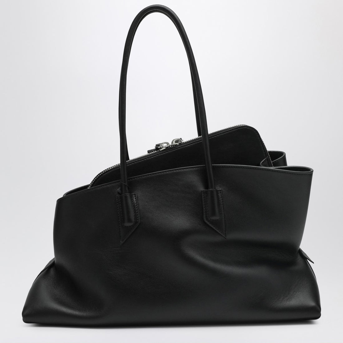 The Attico La Passeggiata Medium Shoulder Bag Black