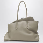 The Attico La Passeggiata Medium Grained-Leather Shoulder Bag Sand Beige