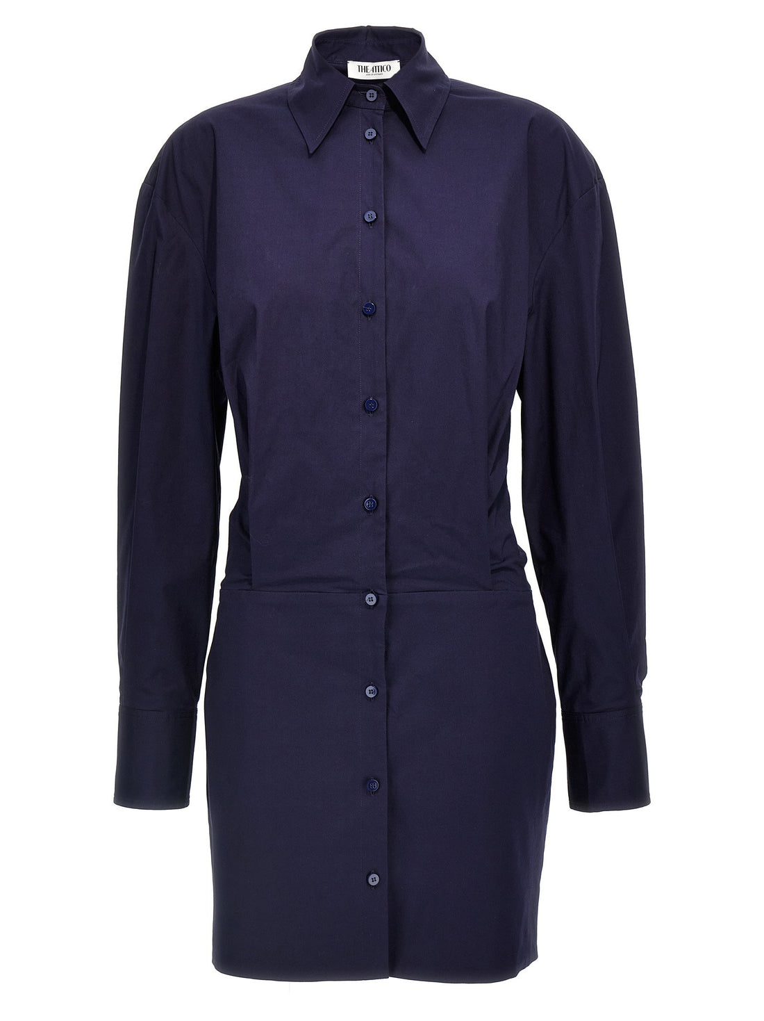 The Attico Mini Chemisier Dress Blue