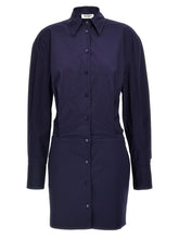 The Attico Mini Chemisier Dress Blue