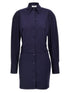 The Attico Mini Chemisier Dress Blue