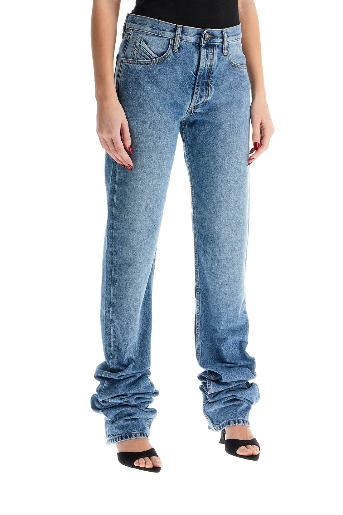 Extra long denim jeans for tall individuals