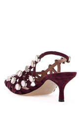 The Attico Grid Slingback Purple 