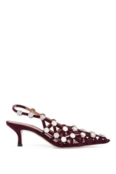 The Attico Grid Slingback Purple 