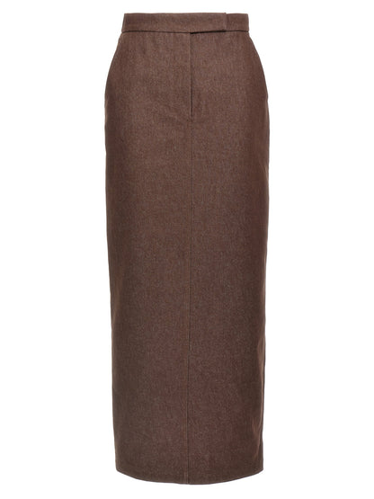 Max Mara Pianosa Skirt Brown