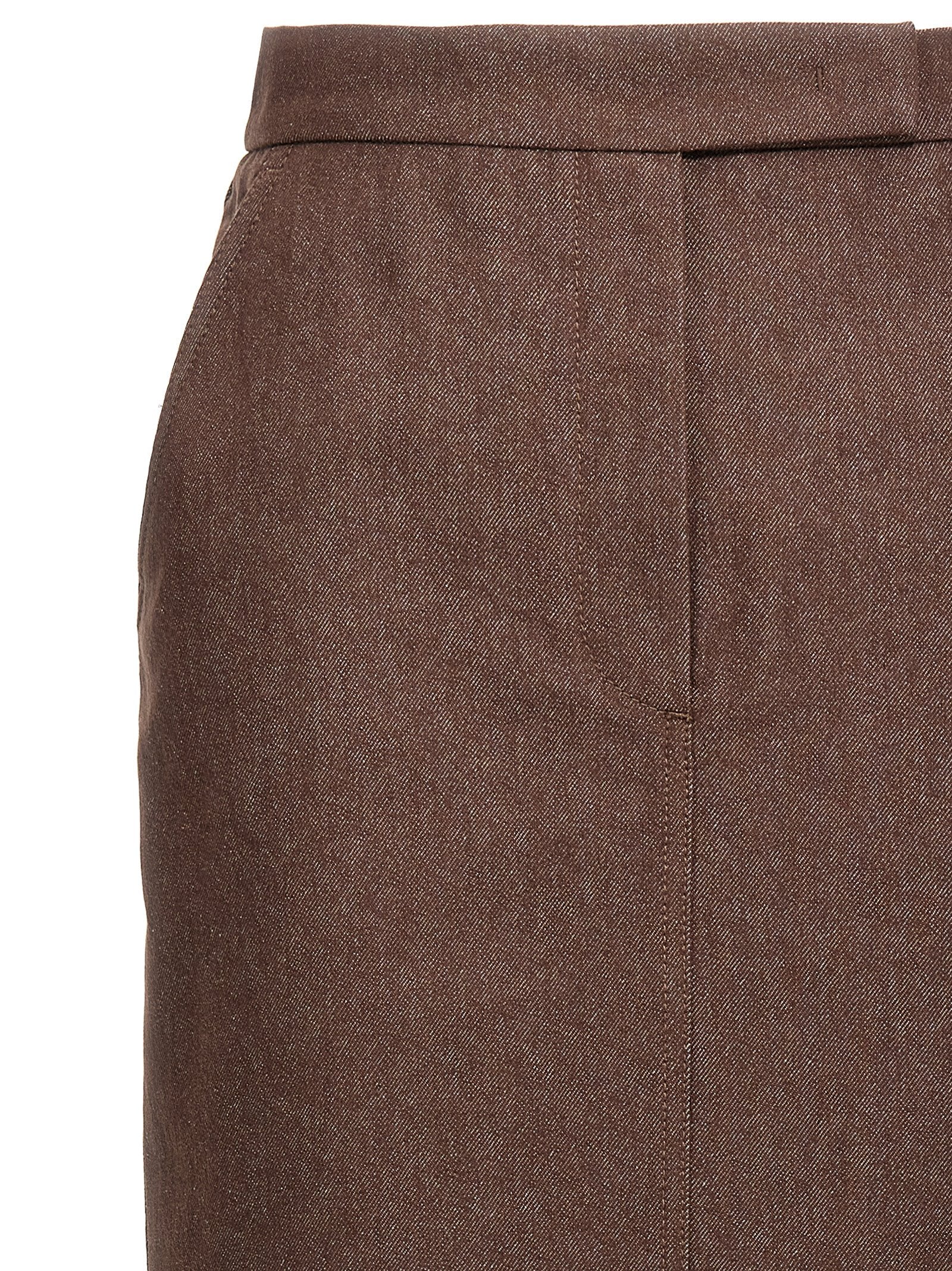 Max Mara Pianosa Skirt Brown
