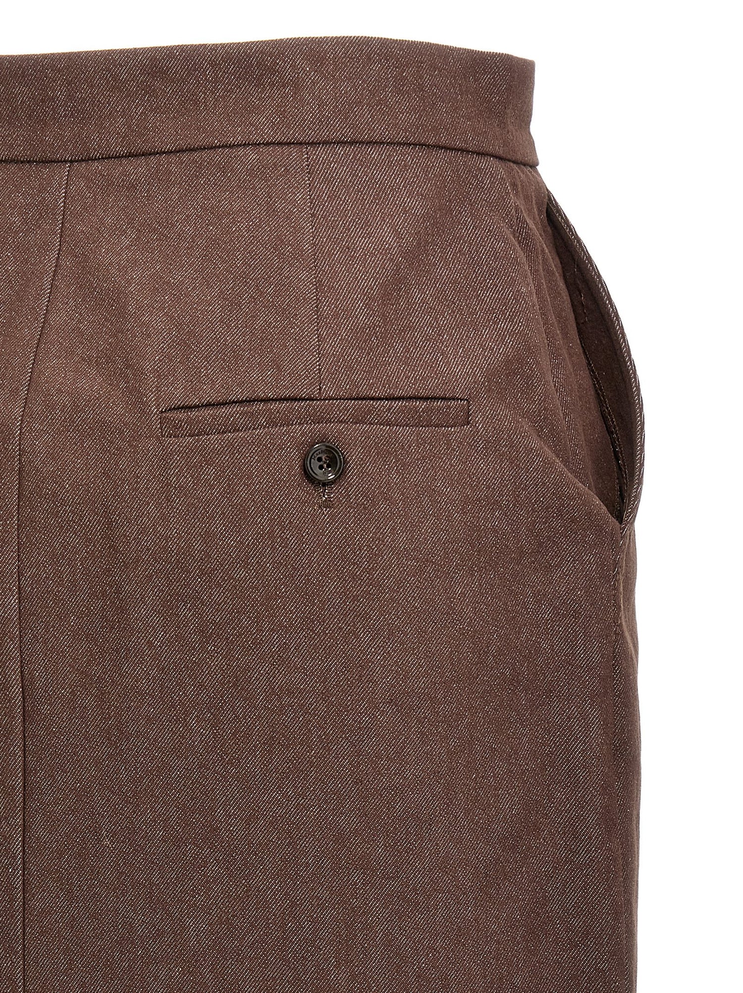 Max Mara Pianosa Skirt Brown
