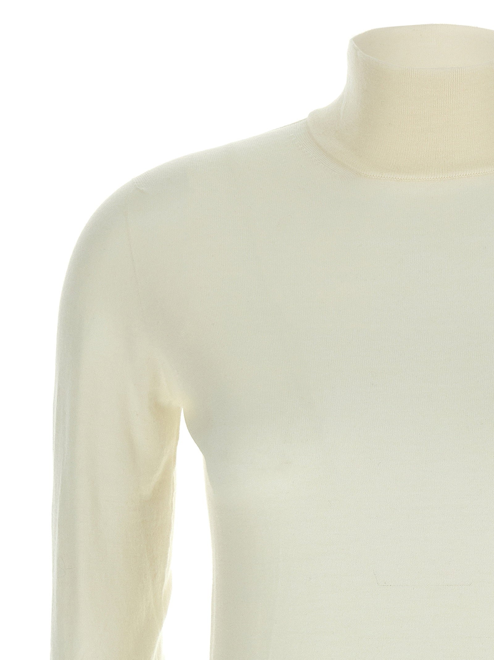 Max Mara Cecina Turtleneck Sweater White