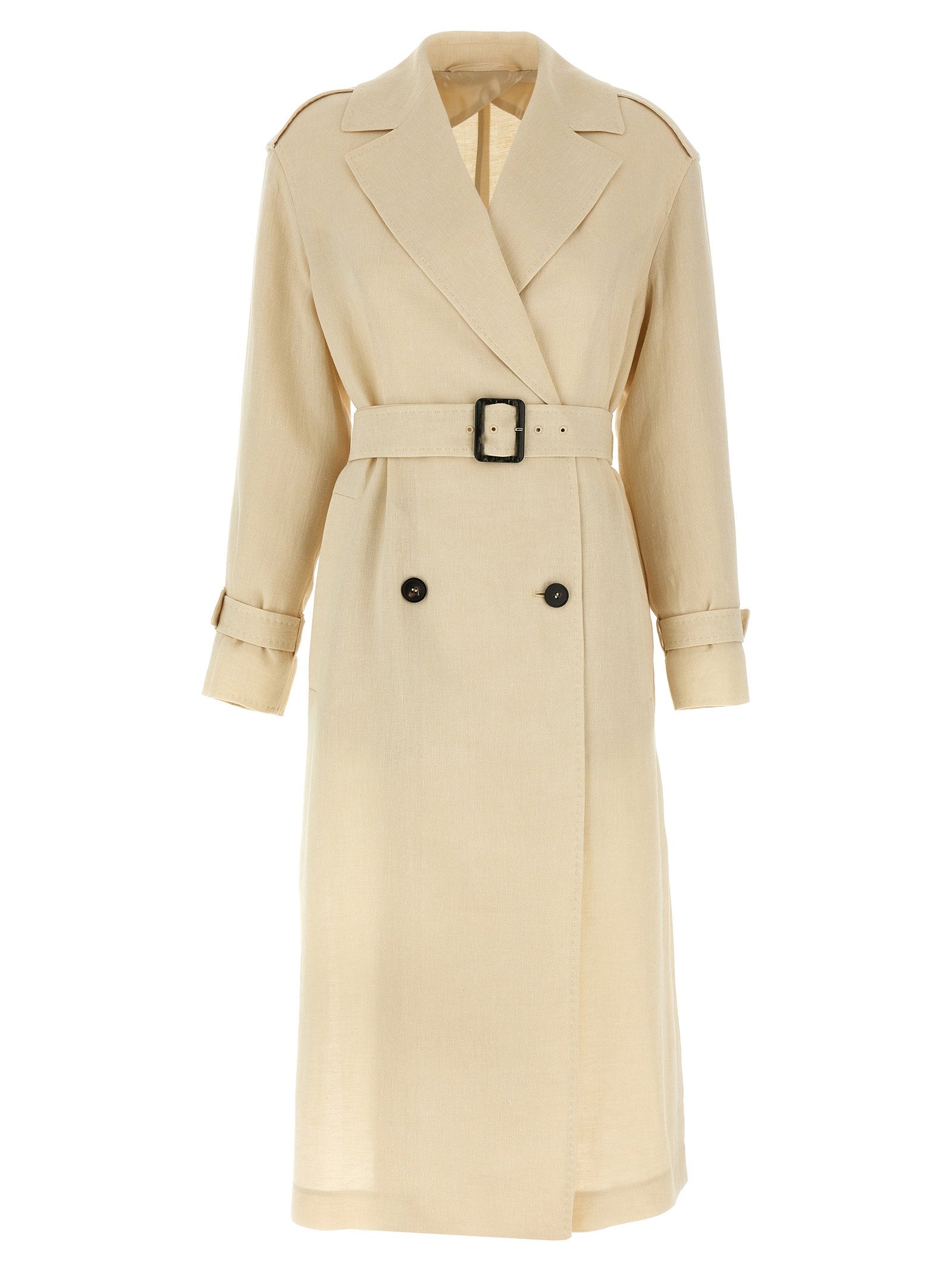 Max Mara Studio Vieste Trench Coat Beige