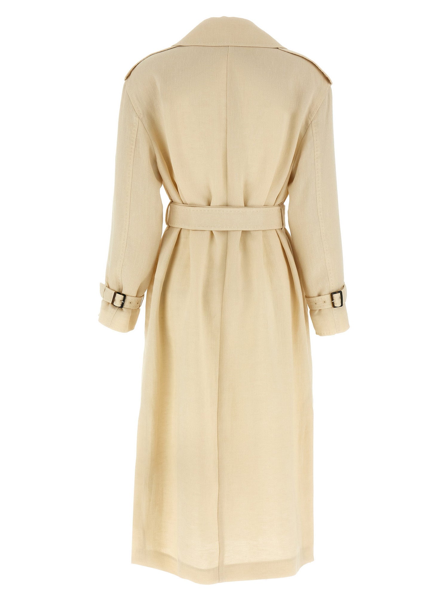 Max Mara Studio Vieste Trench Coat Beige