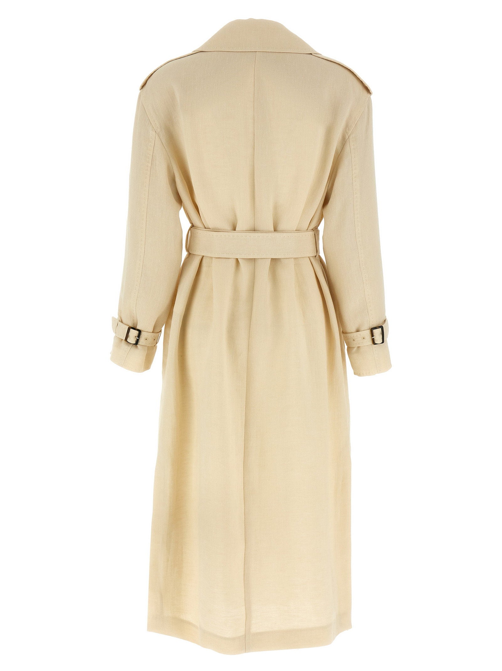 Max Mara Studio Vieste Trench Coat Beige