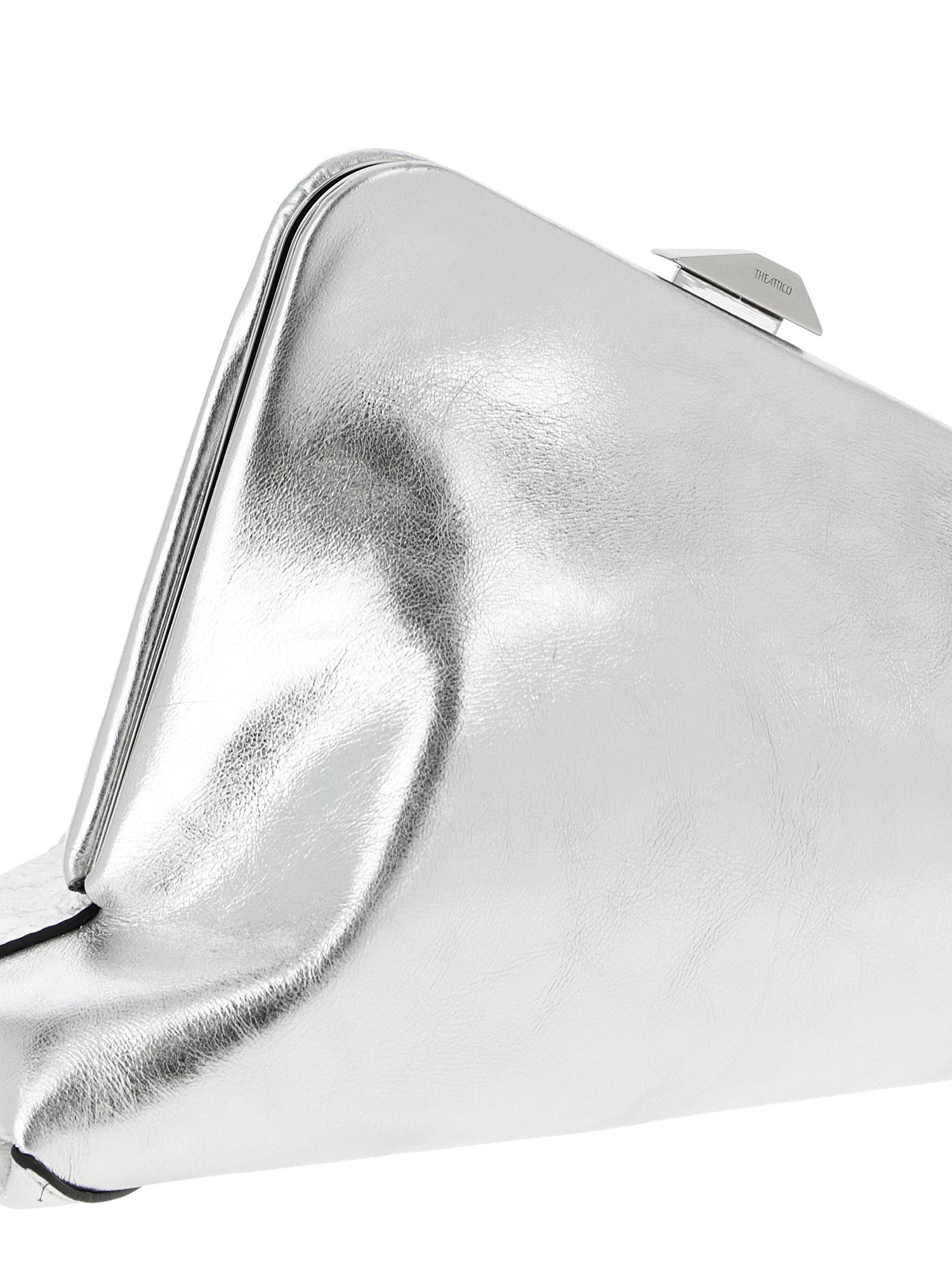 The Attico Day Off Small Clutch Silver