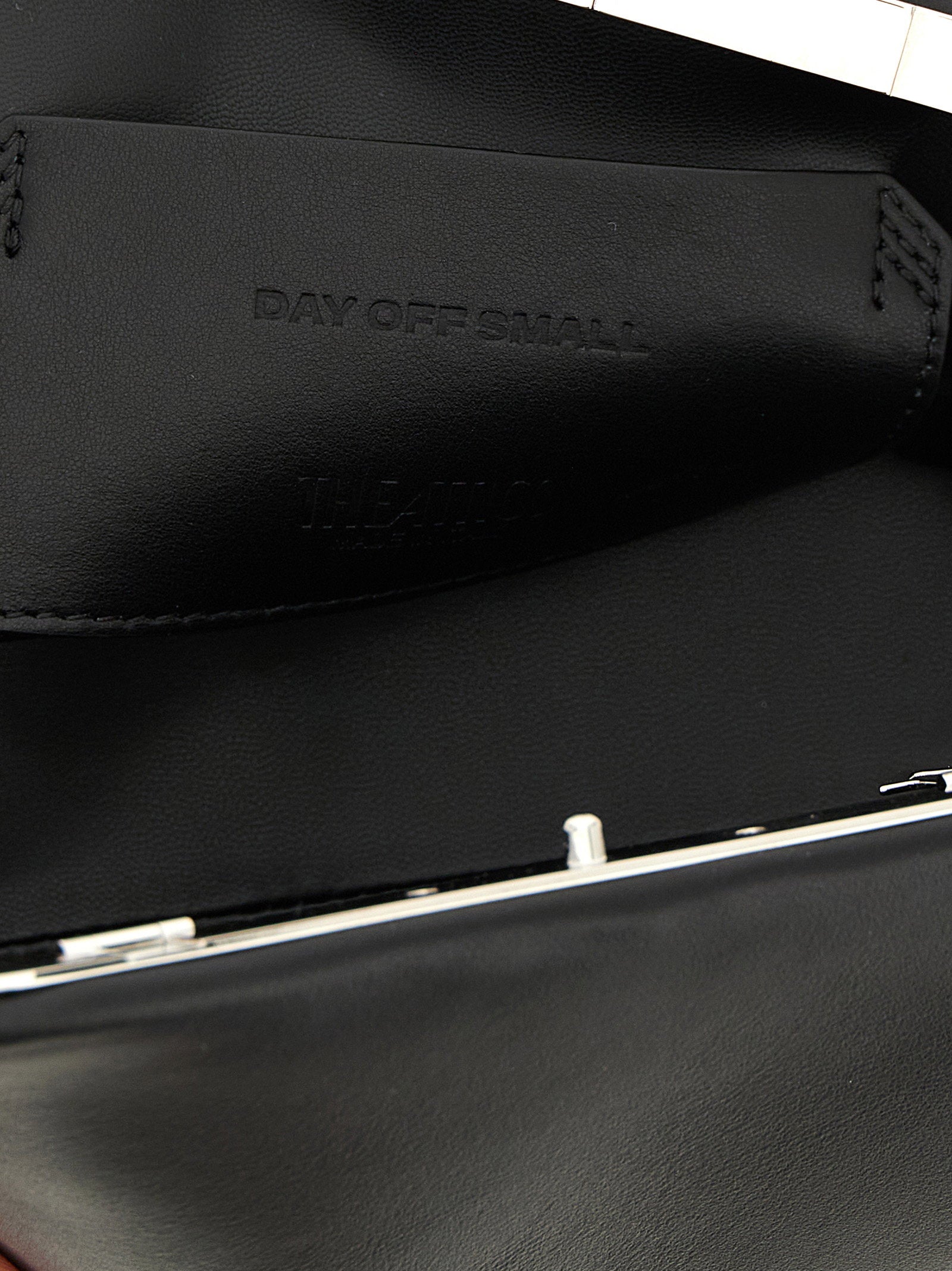 The Attico Day Off Small Clutch Black
