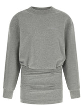 The Attico Draped Mini Dress Gray