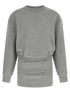 The Attico Draped Mini Dress Gray