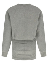 The Attico Draped Mini Dress Gray