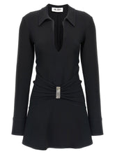 The Attico Mini Polo Dress Black