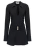 The Attico Mini Polo Dress Black