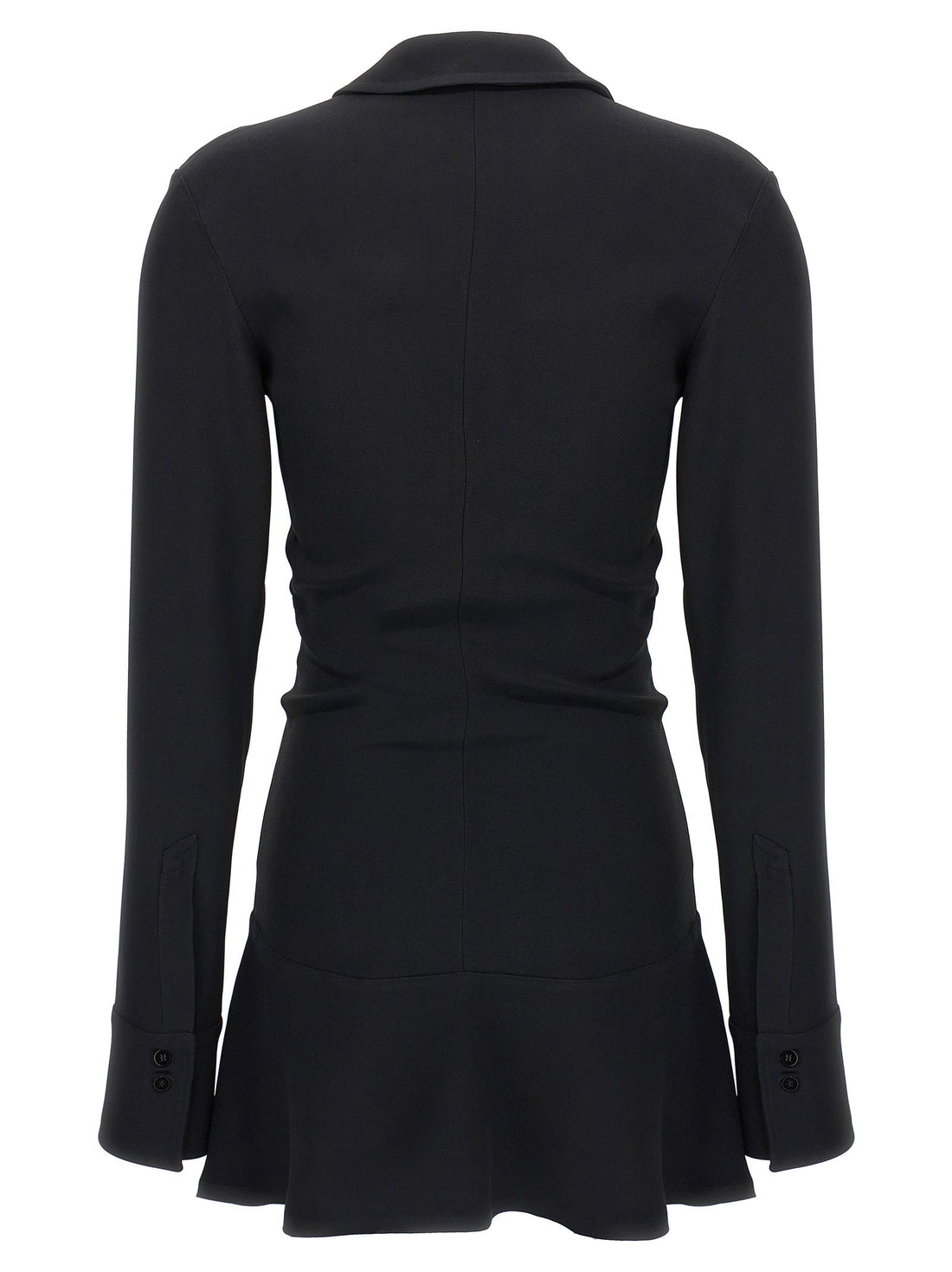 The Attico Mini Polo Dress Black