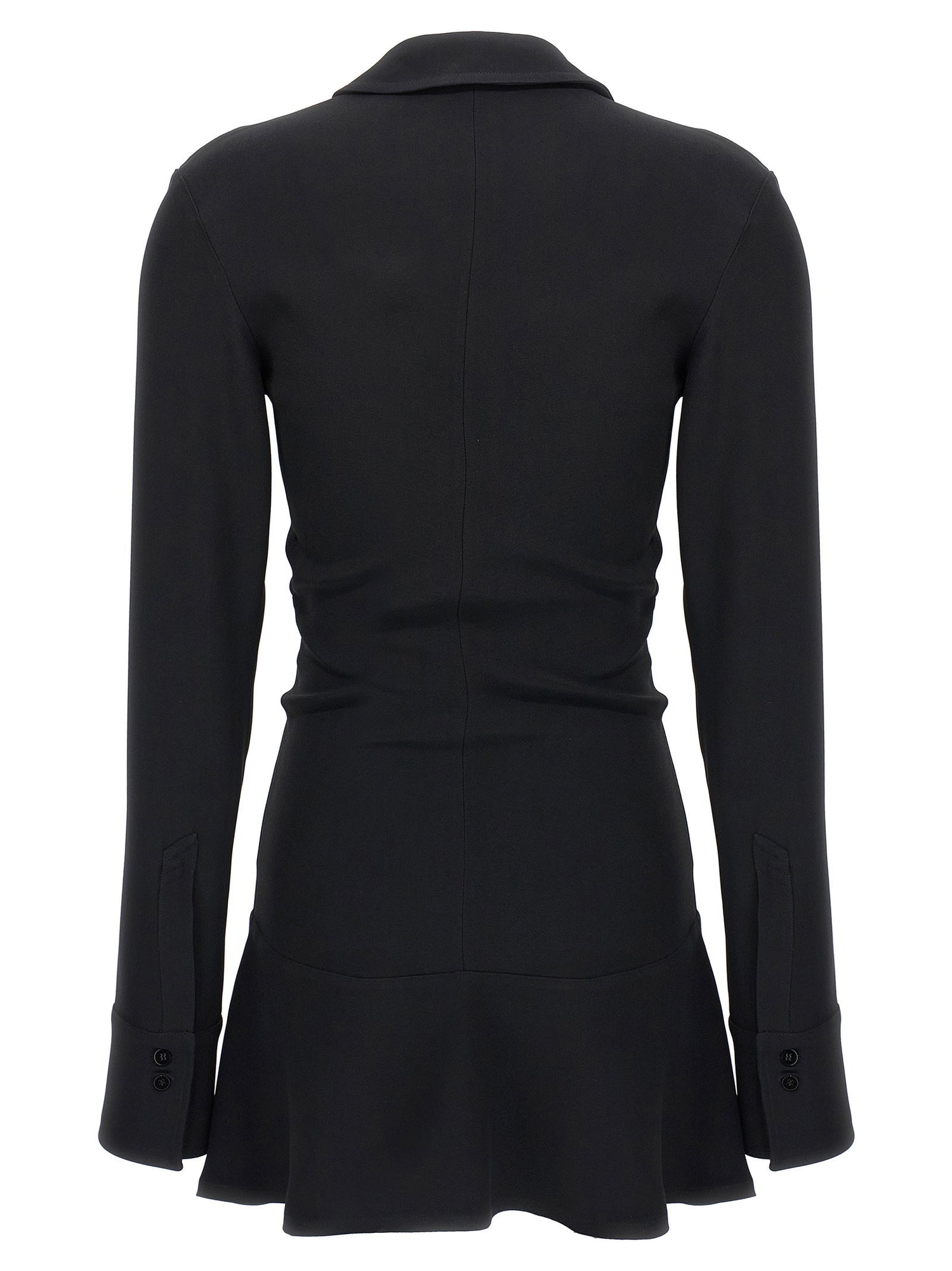 The Attico Mini Polo Dress Black