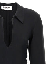 The Attico Mini Polo Dress Black