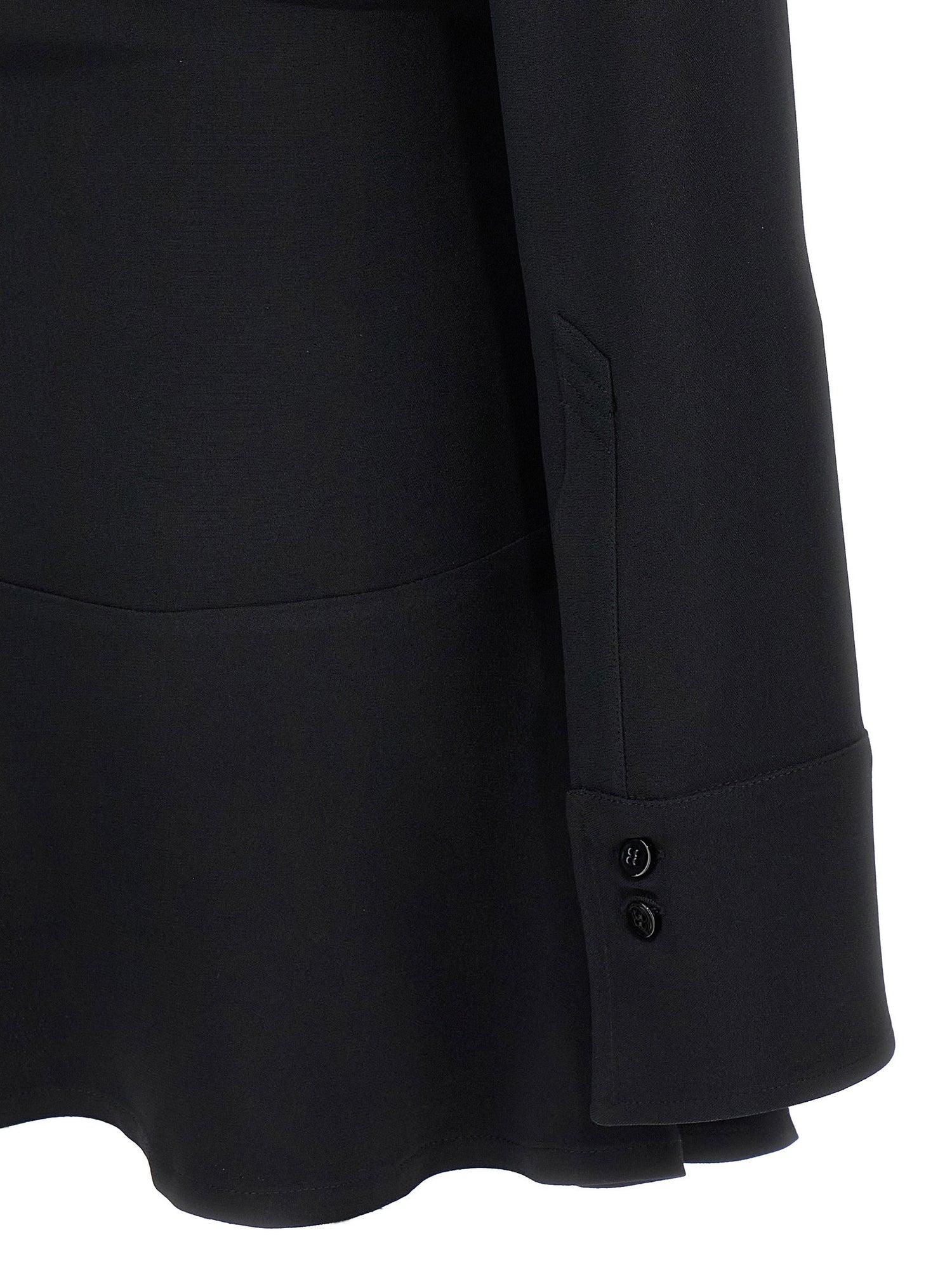 The Attico Mini Polo Dress Black